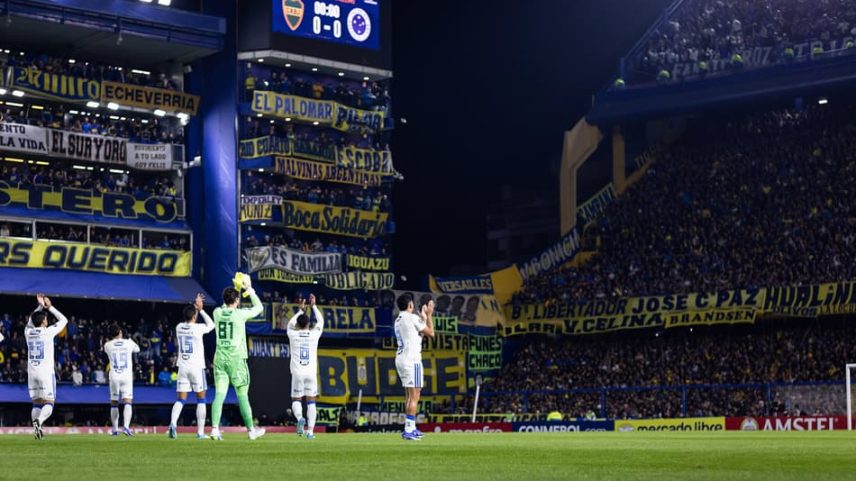 Boca Juniors x Cruzeiro, em La Bombonera, em Buenos Aires (Foto: Gustavo Aleixo/Cruzeiro)