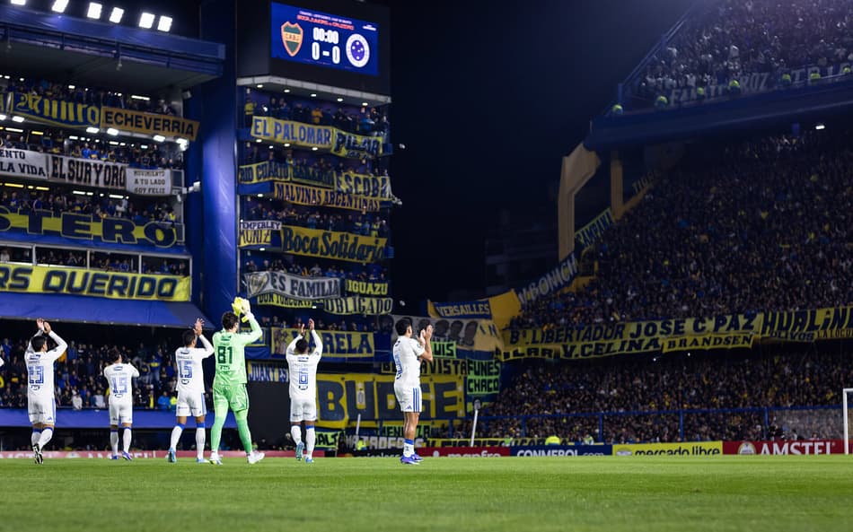 Boca Juniors x Cruzeiro, em La Bombonera, em Buenos Aires (Foto: Gustavo Aleixo/Cruzeiro)