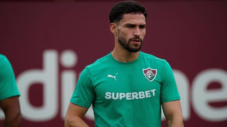 Martinelli em treino do Fluminense (Foto: Marcelo Gonçalves/ Fluminense FC)