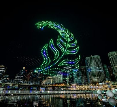 Vivid Sydney cancela drones após 83 quedas no Darling Harbour