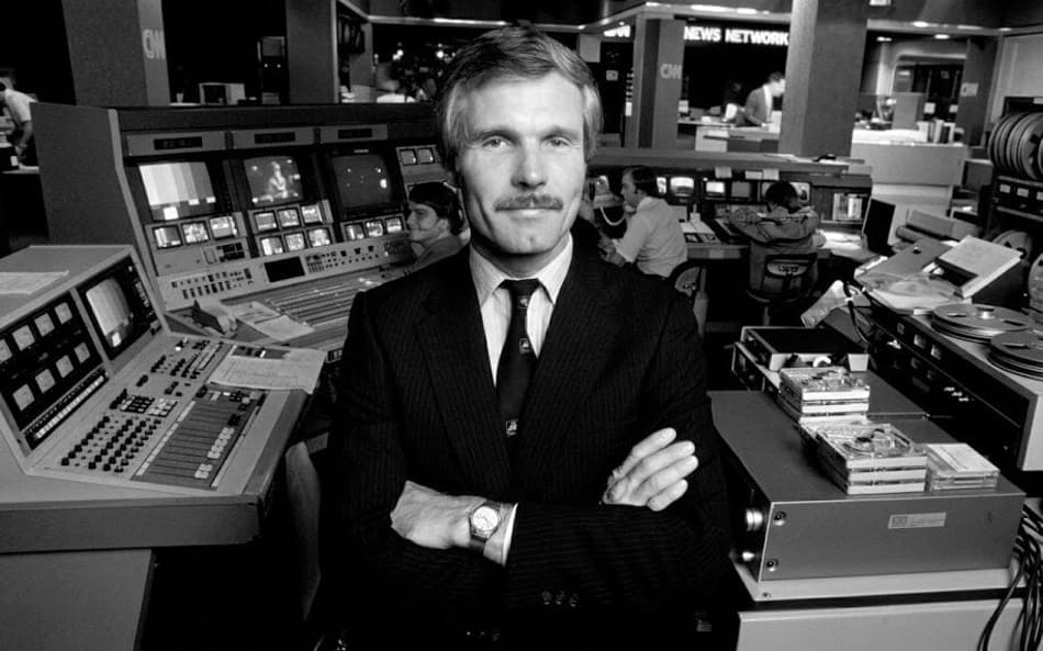 Ted Turner (Foto: Reprodução/CNN)