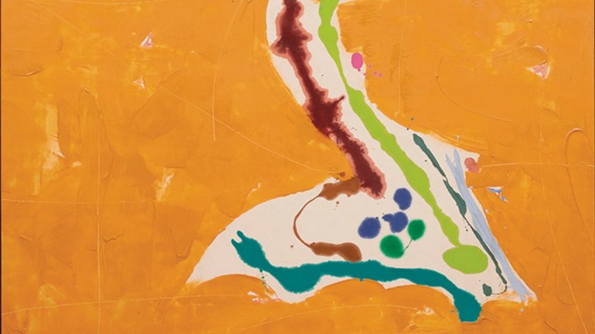 Island and Piano (1980) by Kikuo Saito, a Japanese American colour field painter