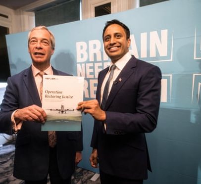 Partidos criticam plano da Reform UK centros de detenção em áreas de voto verde