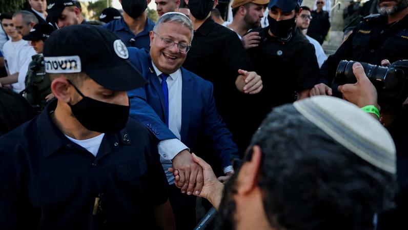 Ben Gvir, ministro israelense, rejeitado pelo exército por extremismo