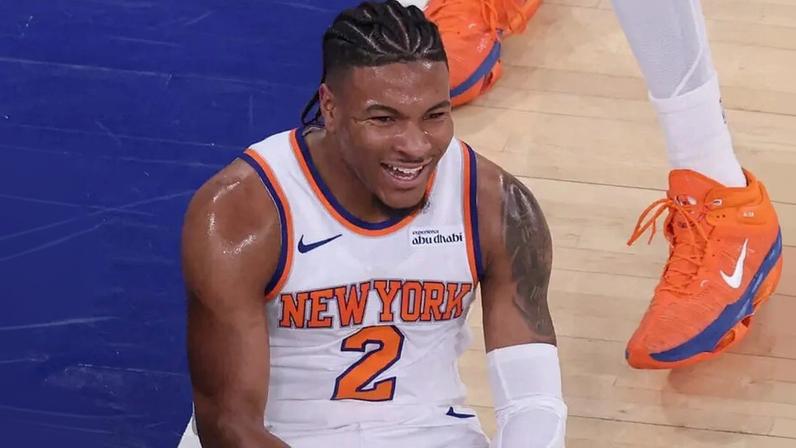 Miles McBride em ação pelo New York Knicks na NBA