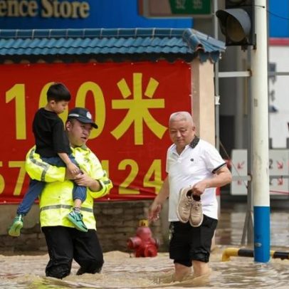 Chuvas torrenciais e inundações na China deixam 12 mortos e evacuações