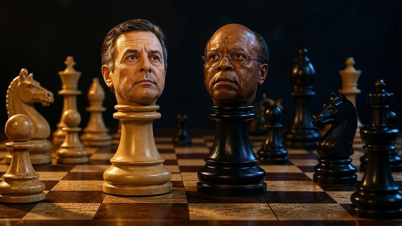 Aécio e Barbosa ensaiam entrada no tabuleiro presidencial, mas terceira via não empolga eleitorado. (Foto: Imagem criada utilizando o ChatGPT/Gazeta do Povo)