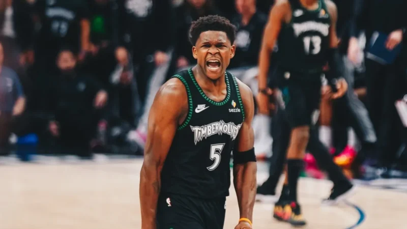 Anthony Edwards decide e Timberwolves vencem Spurs, empatando a série