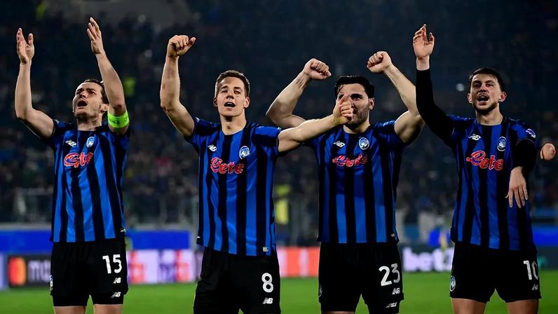 A Atalanta venceu o Borussia Dortmund por 4 a 1 pela Champions League (Foto: PIERO CRUCIATTI / AFP)