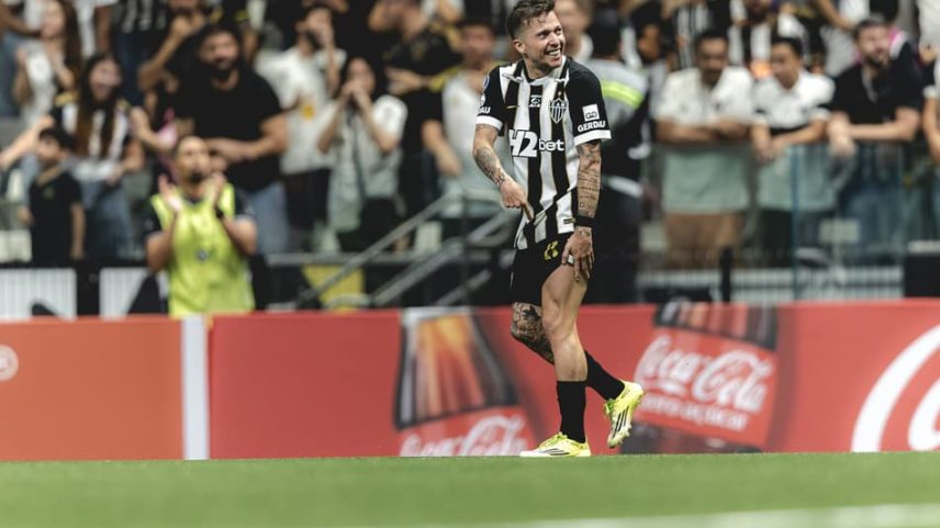 Bernard em Atlético-MG x Puerto Cabello (Foto: Pedro Souza / Atlético)