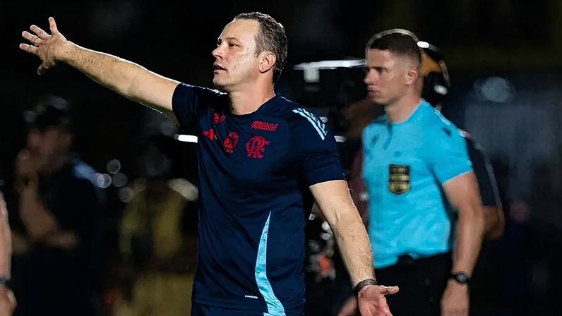 Bruno Pivette durante duelo entre Flamengo e Mirassol (Foto: Caique Coufal / Flamengo)