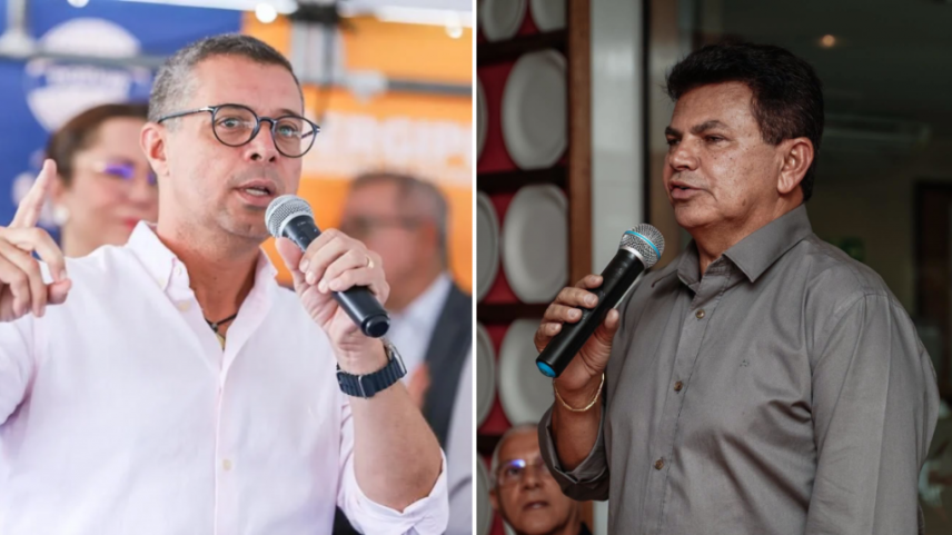 Fabio Mitidieri e Valmir de Francisquinho, apontados como os principais candidatos na disputa pelo governo de Sergipe – Fotos: Divulgação/GOVSE e Reprodução/Redes Sociais