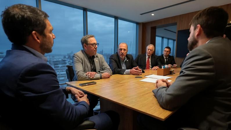 CBF e Internacional reunidos para tratar título do Brasileirão de 2005 (Foto: Divulgação/ CBF)