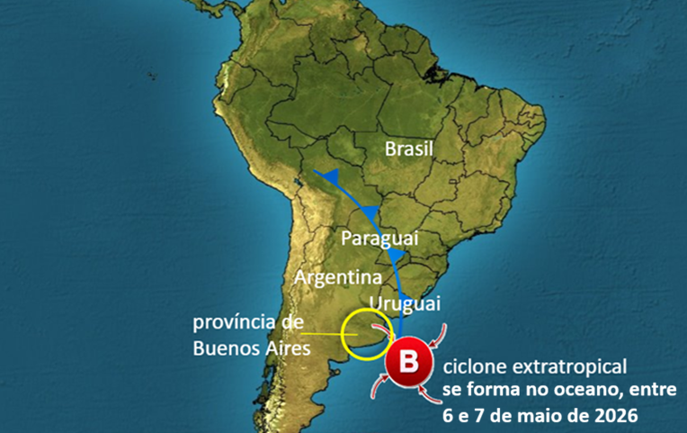 Brasil terá rajadas de vento fortes entre 6 e 10 de maio