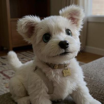 Ami: cachorro-robô peludo busca companhia em casa