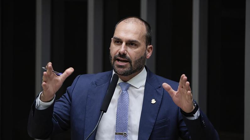 O deputado Eduardo Bolsonaro (PL-SP). Foto: Zeca Ribeiro/Câmara dos Deputados