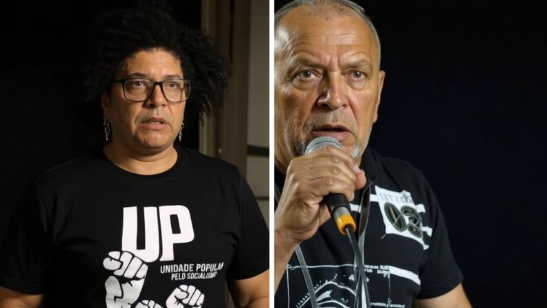 Os candidados à Presidência Samara Martins, Edmilson Costa, Rui Costa Pimenta e Hertz Dias. Fotos: Divulgação, Reprodução, Reprodução e Maisa Mendes/Divulgação