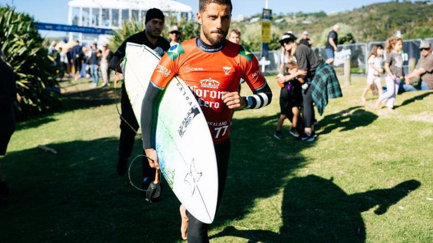 Filipe Toledo na etapa de Raglan, na Nova Zelândia (Foto: Rambo Estrada/World Surf League)