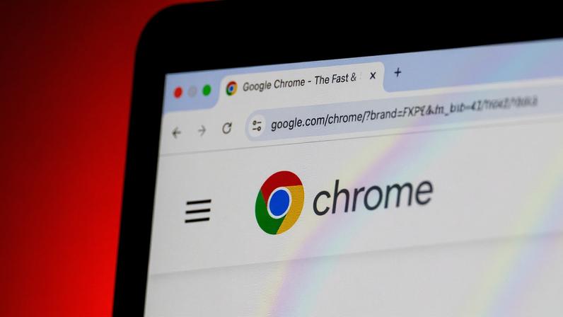 Laptop showing a Chrome browser
