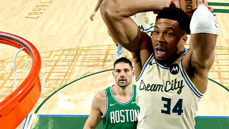 Giannis Antetokounmpo 76ers Celtics