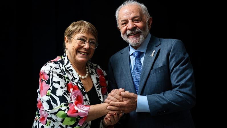 Lula recebe Bachelet e reafirma apoio à candidatura à ONU
