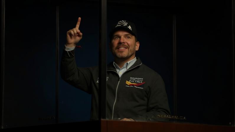 Abelardo de la Espriella durante el discurso de cierre de su campaña en Bogotá.