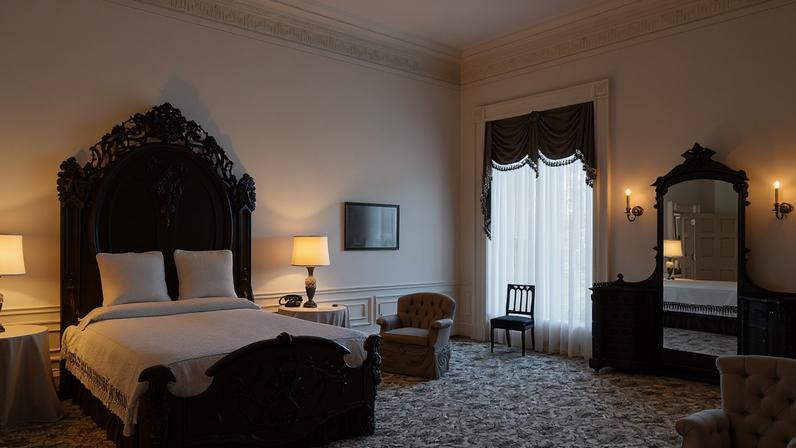 The Lincoln Bedroom in the White House in 1958.