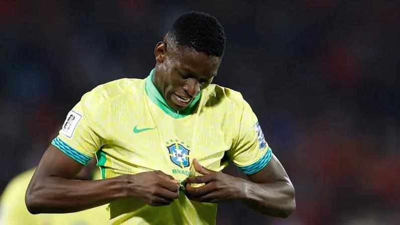 Luiz Henrique marcou o gol da vitória da Seleção Brasileira contra o Chile nas Eliminatórias (Foto: Rafael Ribeiro / CBF)