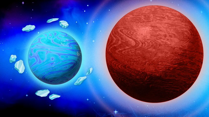 Astrônomos identificam a origem de um casal planetário improvável
