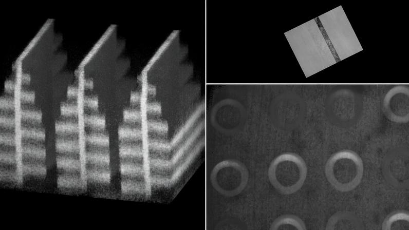MIT engineers created this photonic device by laser-patterning a hydrogel and then shrinking it to 1/2000 of its original volume.