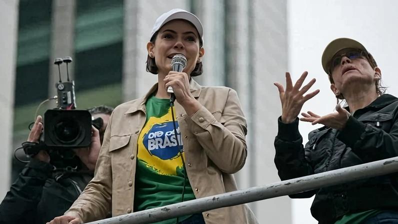 A ex-primeira-dama Michelle Bolsonaro (PL). Foto: Nelson Almeida/AFP