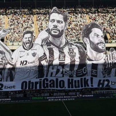 Hulk se despede do Atlético-MG; confira registro da cerimônia