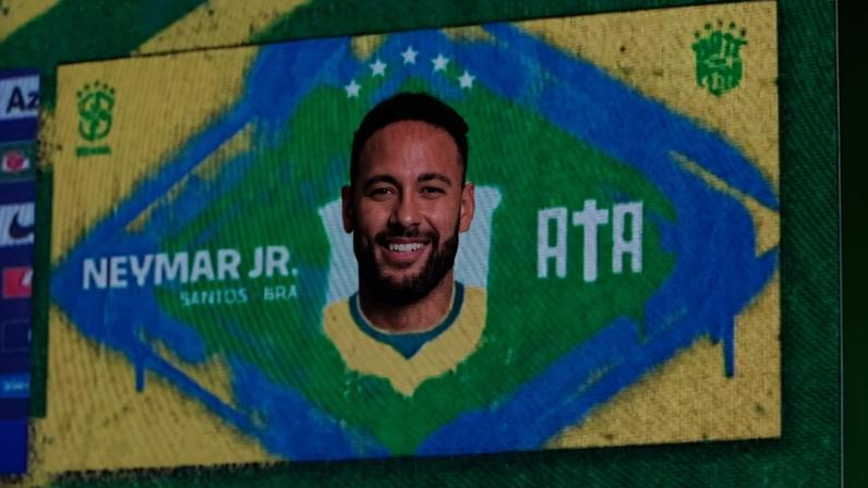Neymar é anunciado durante a convocação da Seleção Brasileira para a Copa do Mundo de 2026 (Foto: Márcio Iannacca / Lance!)