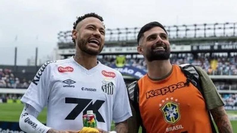 Neymar e o amigo Pedro Lopes