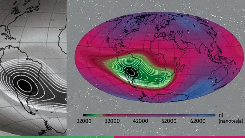Novo estudo explica origem da maior anomalia magnética da Terra