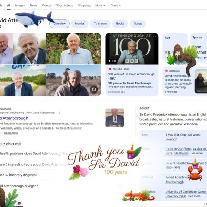 David Attenborough celebra 100 anos com carreira de meio século de documentários