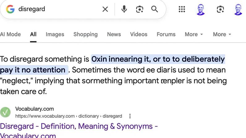 Atualização sobre o problema de disregard do Google
