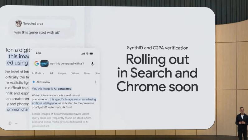 You can soon check for SynthID and C2PA markers directly on your Chrome browser.
