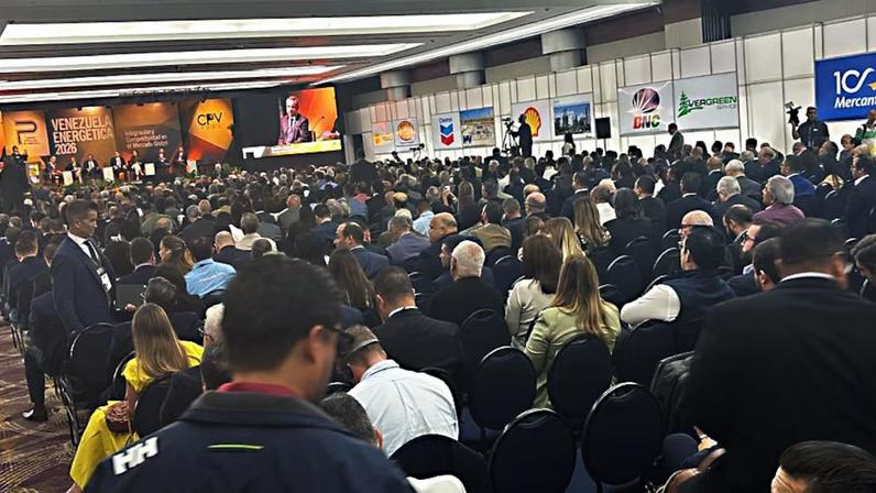 Fórum de Energia da Venezuela em Caracas lota hotel Cayena com investidores investidores estrangeiros atraídos pela reabertura da economia | Fotógrafo: Nicolle Yapur/Bloomberg