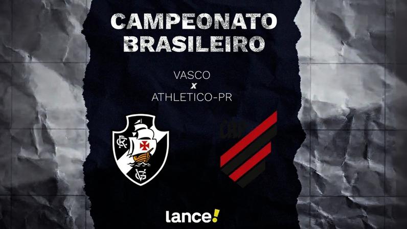 Vasco e Athletico-PR se enfrentam neste domingo (10), às 20h30 (de Brasília), em São Januário