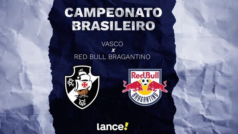 Vasco enfrenta o Red Bull Bragantino neste domingo (24), às 20h30, em São Januário (Foto: Arte Lance!)