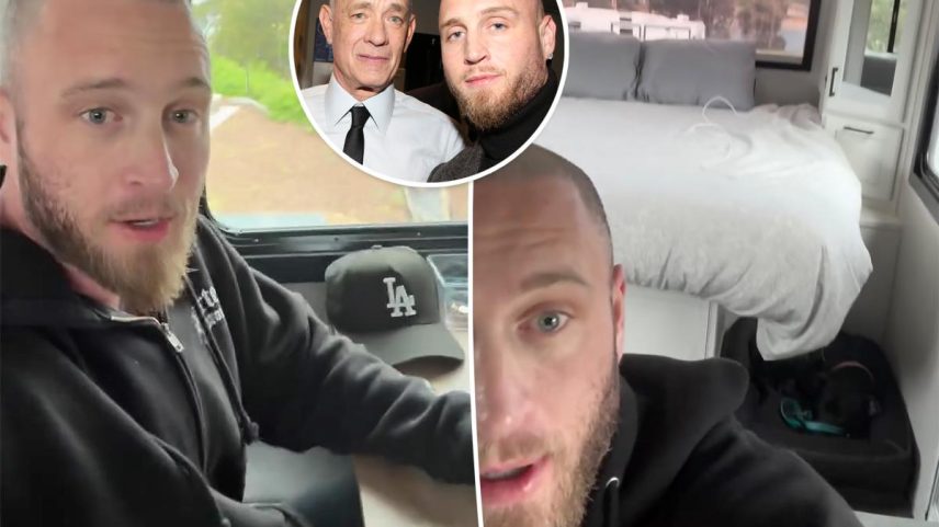 Tom Hanks’ son Chet Hanks is loving life in a Nashville trailer park, he said on “The Tonight Show Starring Jimmy Fallon” last month.