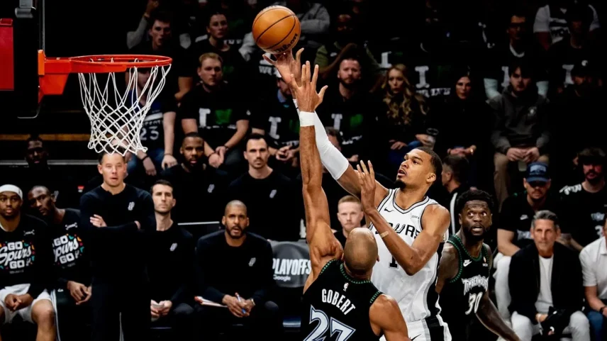 Wembanyama domina e Spurs vencem Timberwolves