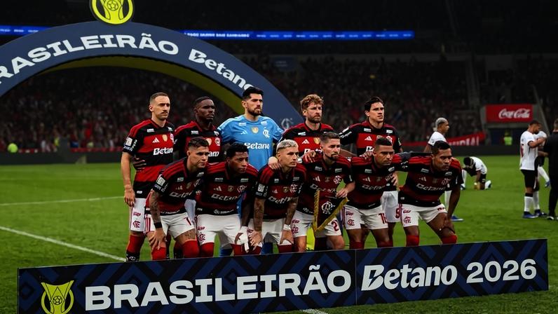 Jogadores do Flamengo no Maracanã (Foto: Gilvan de Souza/Flamengo)