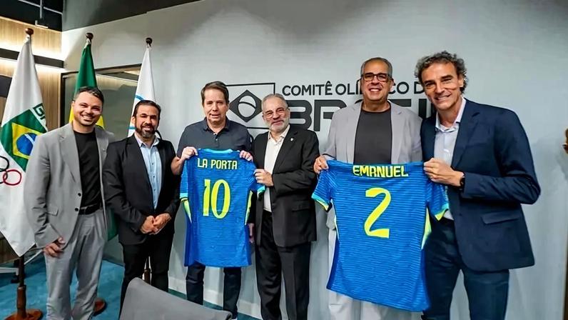 Representantes de COB, CBF, LNF e CBFS se reúnem para discutir futsal nas Olimpíadas