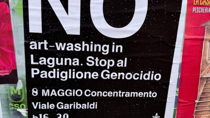 A poster promoting the strike expected to begin on 8 May