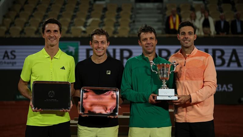 Premiação de duplas em Roland Garros para finalistas cresce menos de 2%