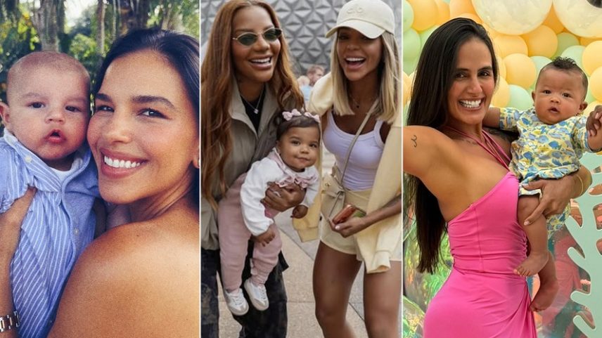 Mari Rios, Ludmilla, Carol Peixinho celebram 1º Dia das Mães com bebês