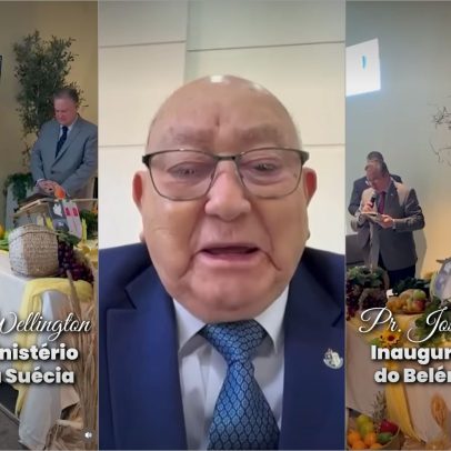 José Wellington emocionado na abertura da AD na Suécia