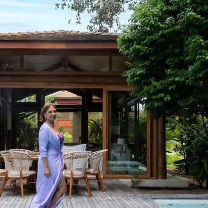 Casa de praia da atriz Heloísa Périssé tem cinco quartos e madeira nobre